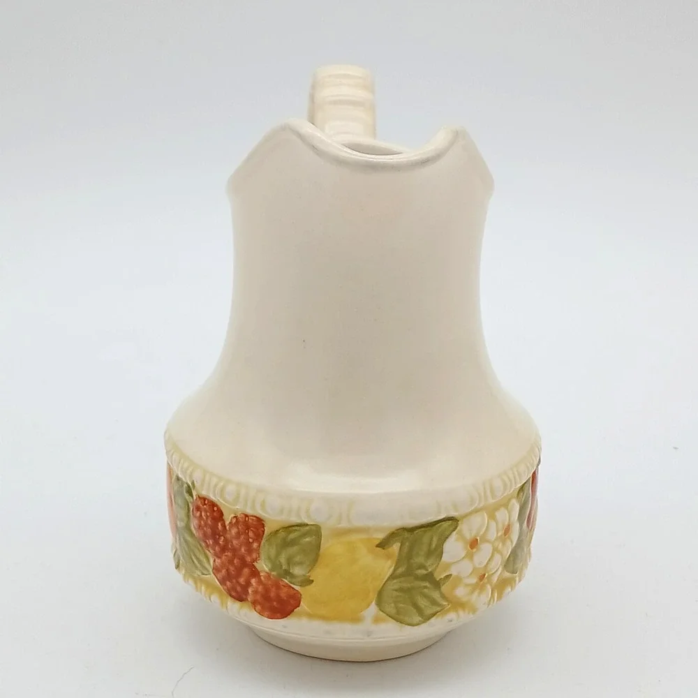 Vintage Metlox Poppytrail Della Robbia Sugar Bowl Creamer Set Vernonware